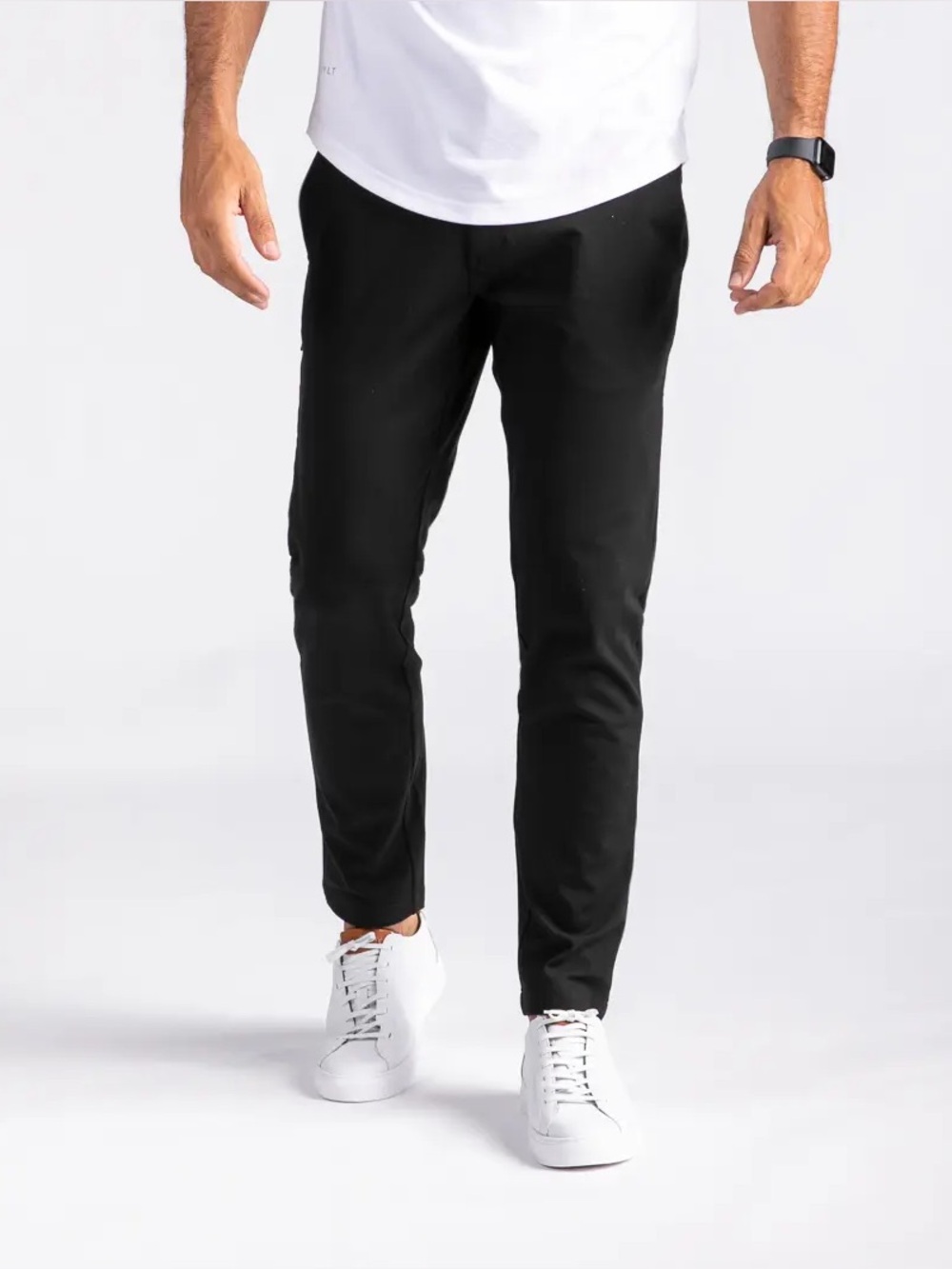 Men's Bylt Better Basics Black Everyday pant 2.0 size large slim fit 30" inseam